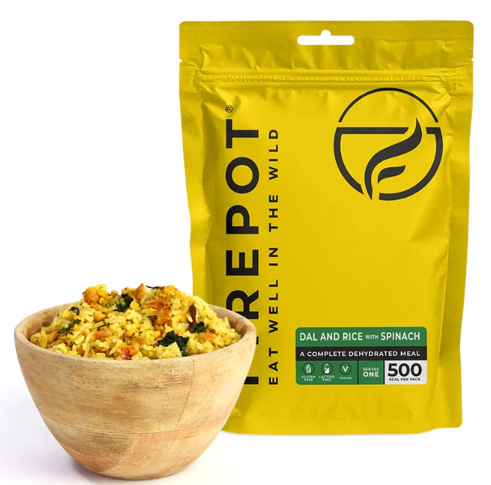 Firepot Dahl En Rijst Met Spanazie 135g - Peak Pioneers